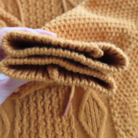 LL Bean Signature Cotton Funnelneck Sweater Saddle Drawstring Small Fishermans - Picture 7 of 12